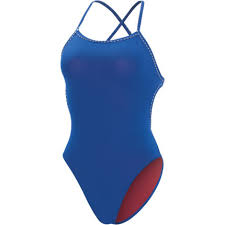 Dolfin Womens Uglies Solid Tie Back 1 Piece Swimsuit