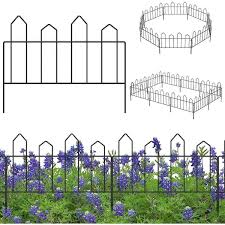 Black Metal Garden Fence