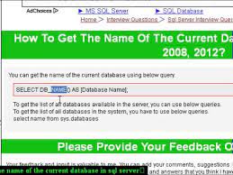cur database in sql server