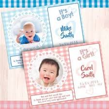 Details About Personalised Baby Boy Birth Announcement Christening Thank You Photo Cards