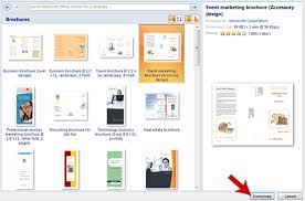 Brochure Templates On Word 2007 How To Make A Brochure In