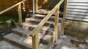 We offer wood spindles, handrails, and preassembled rails. Simple Exterior Handrail For Less Than 100 6 Steps With Pictures Instructables