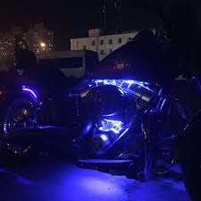 12pcs Led Motorcycle Under Glow Light Kit Multi Color Neon Strip Remote Automotive Other Lighting Parts