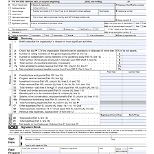form 990 return of organization exempt