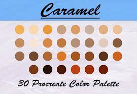 caramel color palette collection