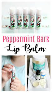 homemade peppermint bark lip balm