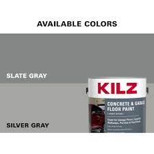 kilz concrete and garage slate gray