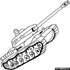 Make a coloring book with tank m1 abrams for one click. Tanks Online Coloring Pages