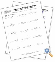 This is when you add together all the matching terms until there is only one of each. Eliminating Denominators Solving Multi Step Equations Worksheetworks Com