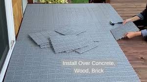 install outdoor tiles over wood decks