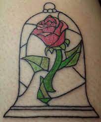 Beauty And The Beast Rose Tattoo