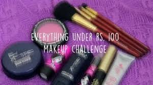 rs 100 makeup challenge
