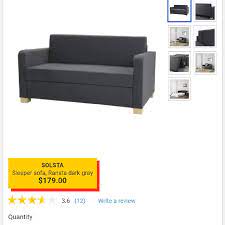 ikea solsta sofa bed sleeper furniture