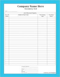 Household Inventory Template Scheme From Home List Contents
