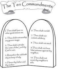 Download our printable coloring book that illustrates each of the commandments. The Ten Commandments Printable Catholic Catholics Kids Bible Lessons For Kids Ten Commandments Kids Sunday School Lessons