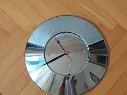 Vintage Atomic Wall Clock Zepter Metal