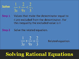 solving rational equations and