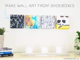 Diy Mini Wall Art From Shoebox Lids