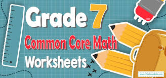 7th Grade Common Core Math Worksheets