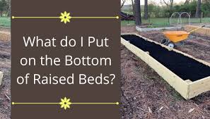 the bottom of raised beds