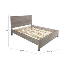 Find modern platform bed frames and more, all with free white glove delivery. Camaflexi Baja Driftwood Grey Full Size Panel Headboard Platform Bed Bj507 The Home Depot