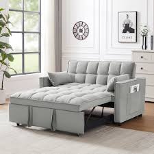 holaki convertible velvet sleeper sofa