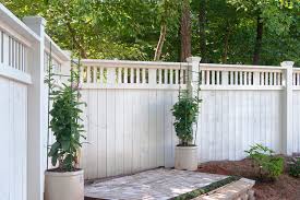 White Wood Privacy Fence Gate