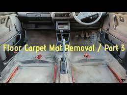 vw golf mk2 floor carpet mat removal