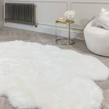 large faux sheepskin rug by rowen homes
