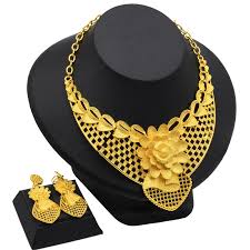 aniid indian 24k gold plated necklace