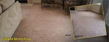 stretch carpet without moving furniture