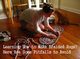 learning how to make braided rugs here