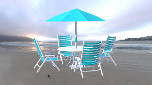 3d Patio Outdoor Table With Chairs And