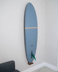 Walnut Surfboard Wall Rack Vertical