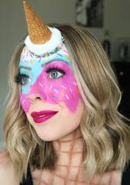 melting ice cream makeup halloween