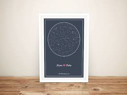 Personalised Star Map Style 8