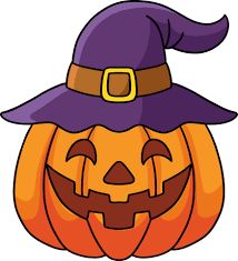 pumpkin witch halloween cartoon colored
