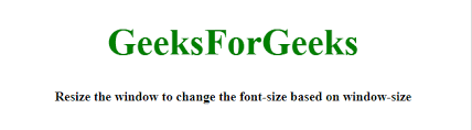 How To Set Font Size Based On Window Size Using Javascript