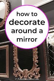 how to decorate around a mirror