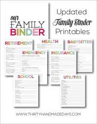 Sep 11, 2018 · print out the free family emergency binder printables i have made below, which include: 20 Printables To Help Organize Your Life Little House Of Four Creating A Beautiful Home One Thrifty Project At A Time 20 Printables To Help Organize Your Life