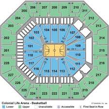 55 Factual Colonial Life Arena Seating Chart View