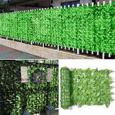 artificial balcony green leaf fence