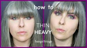 how to thin heavy bangs rockstar