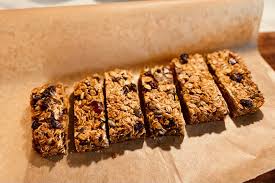 healthy fruit and seed flapjack energy bars