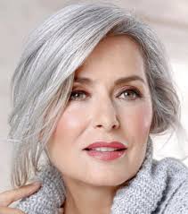 makeup ideas for women with gray hair