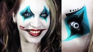 harlequin creepy clown makeup