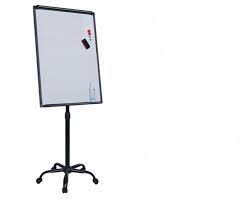 Movable Flip Chart Stand With Magnetic Whiteboard For
