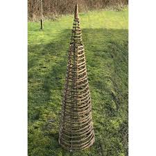 willow twist spiral garden obelisk 1 2m