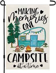 Camping Making Memories Garden Flag