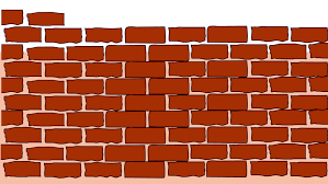 Brick Wall Texture Cartoon Stock